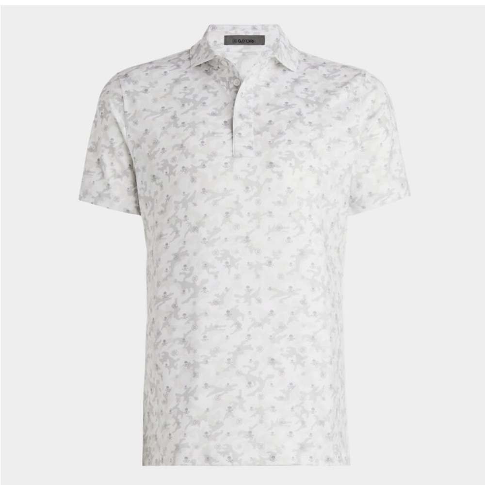 NEW G/Fore MAPPED ICON CAMO Skull TECH jersey Golf POLO